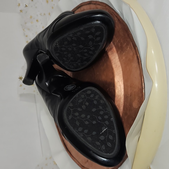 Sofft Heels Mules Black Leather 7.5 Women's Chic Office Professional - Picture 9 of 9